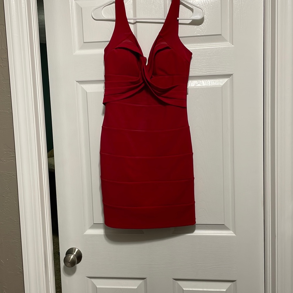Short Red Fitted Dress